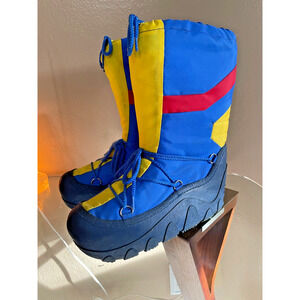 Rare Vtg LASCO Moon Boots | Primary Colors Retro Puffer Après Ski | Women’s 9-10